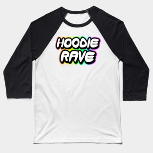 Hoodie Rave Rainbow Outline Baseball T-Shirt